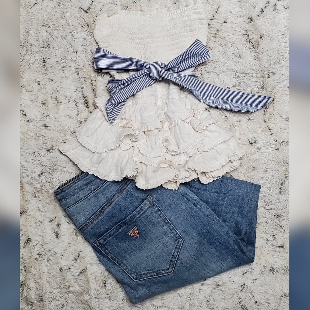 Abercrombie & Fitch Womens White Tube Top XS